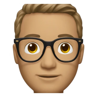 Guy with Cartier glasses sticker