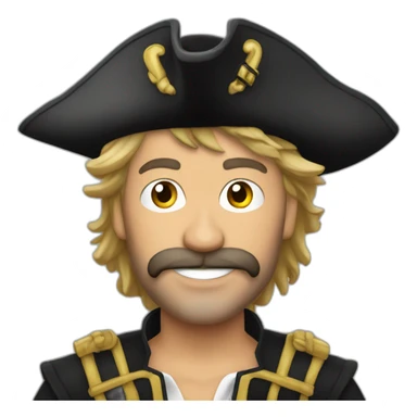 Renaud Séchan chanteur pirate sticker