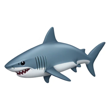Shark in pjs sticker