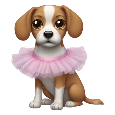 Dog wearing tutu  sticker