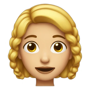 Drooling woman sticker