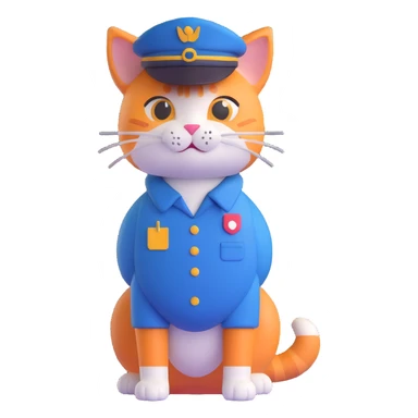 postman cat, very cute sticker