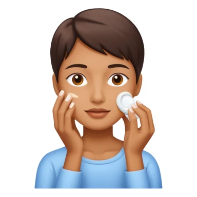 Crie emoji sobre skincare sticker