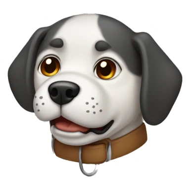 Un perro mordiendo sticker