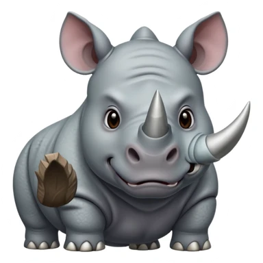 angry rhinoceros sticker