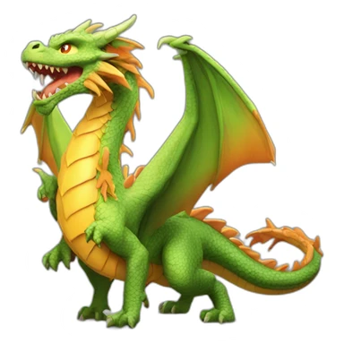Un dragon de feu légendaire sticker