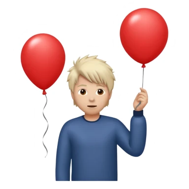 Balloon & Static Hair sticker