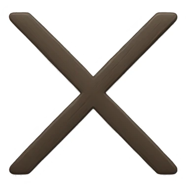 X sign sticker