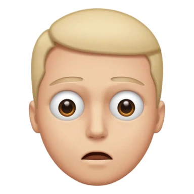 one eye closed one eye shocked open and tweeking sticker