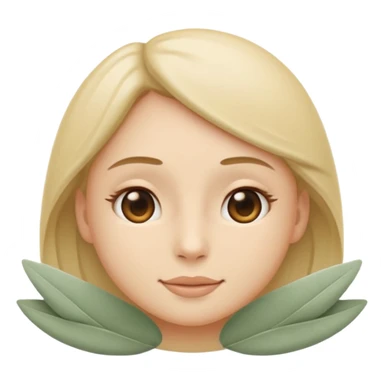 Minimal wellness emoji representing tighter skin and firmness,
subtle lifting effect, smooth contours, calm and natural,
no beauty or cosmetic symbols, soft sage green color palette sticker