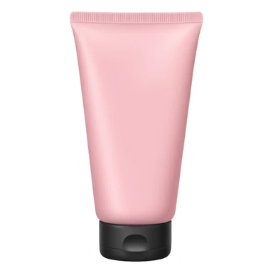 solid color light pink plain skincare tube sticker