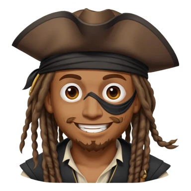Emoji for pirate jake sparrow  sticker