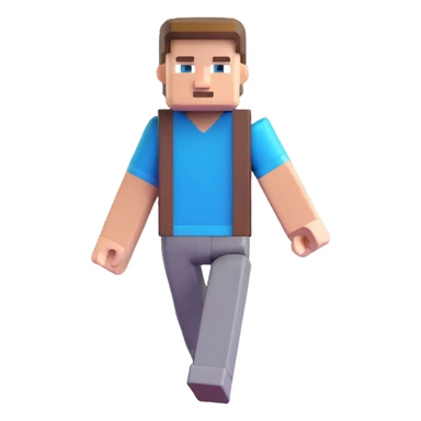 Minecraft Steve character sticker