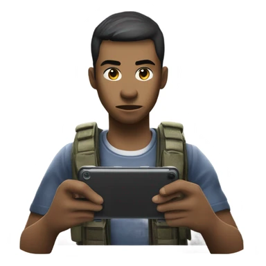 playing call of duty mobile sticker