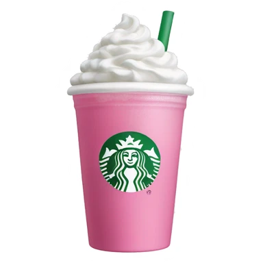 starbucks cup pink drink with cold foam sticker