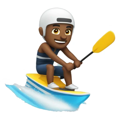 Man water skiing  sticker