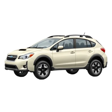 2015 white Subaru crosstrek  sticker