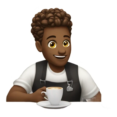 Gay barista sticker