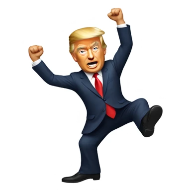 Donald trump dancing sticker