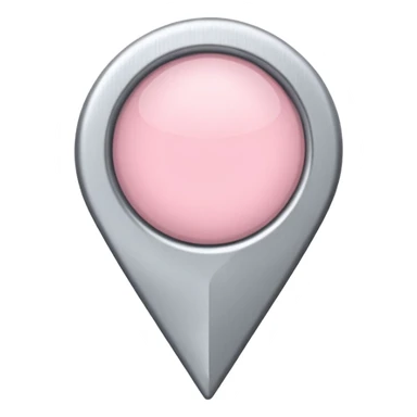 soft-edged light pink location pin, no face sticker