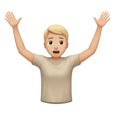 Person falling sticker