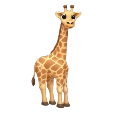 Giraffe wearing pink hoodie sticker