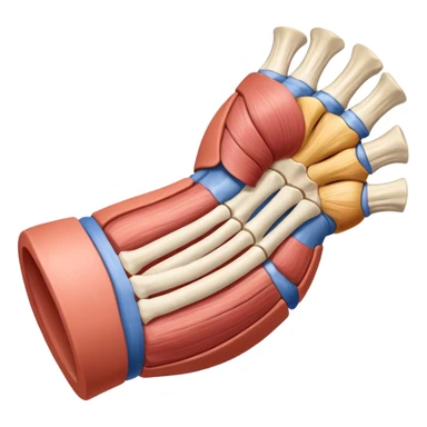 Elbow muscle anatomy sticker