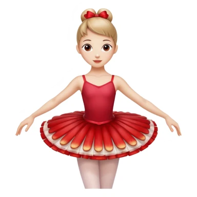 Make apple type ballerina emojis  sticker