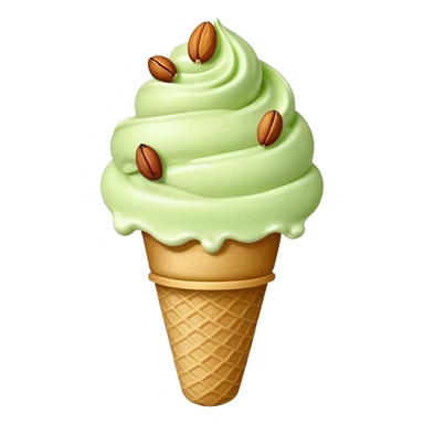 Pistachio ice cream sticker