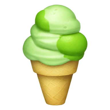 Matcha ice cream sticker