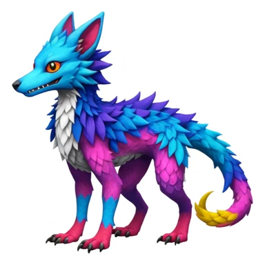 Trico-Sergal-Fakémon-creature-fusion (full body) sticker