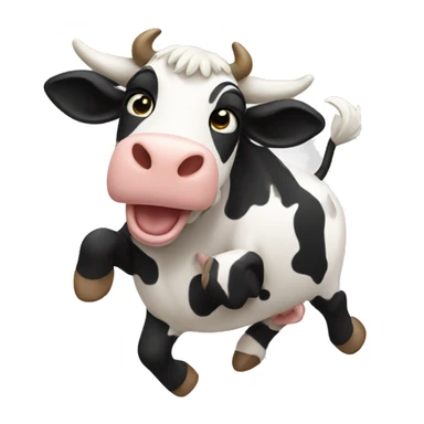 Dancing cow  sticker