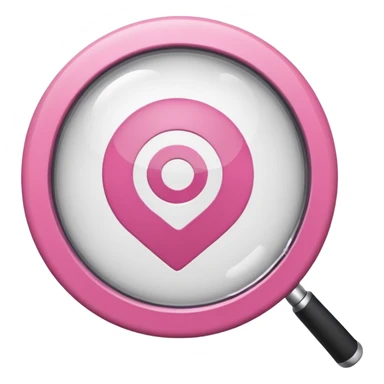 mix light pink dark pink and white girly wifi internet with a magnifying glass sticker