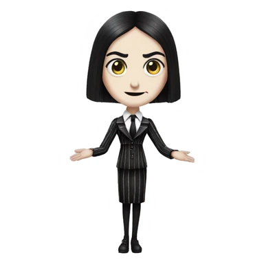Wednesday Addams Beetlejuice sticker
