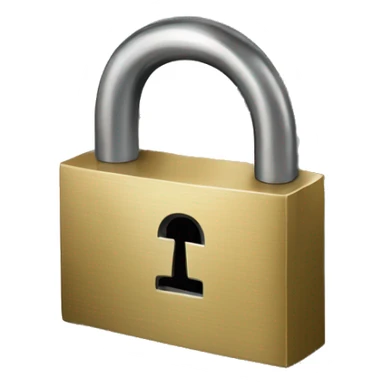 A padlock with the letter A engraved on it sticker