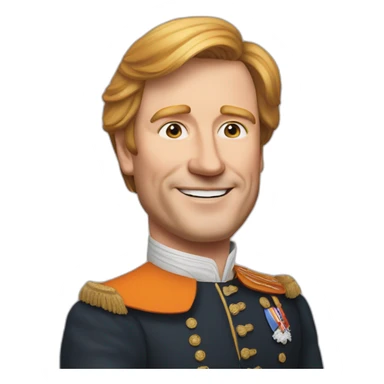 Koning Willem Alexander sticker
