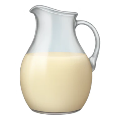 A glass jug full of condensed milk sticker