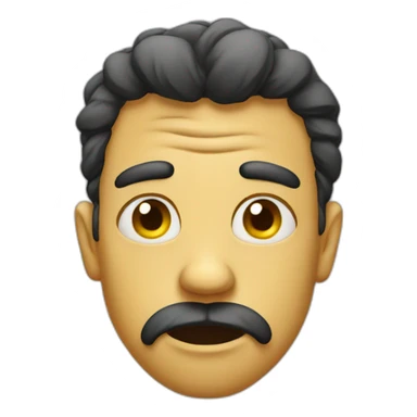 disgused face sticker