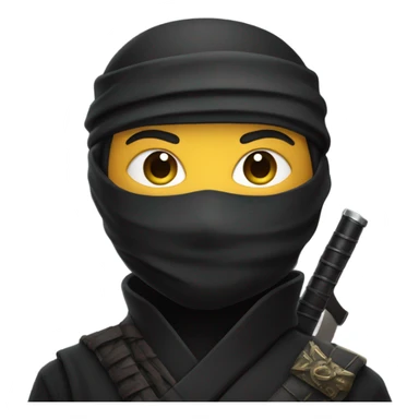 Ninja with gun sticker