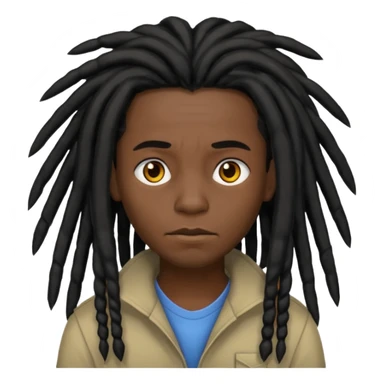 black dreadhead sticker