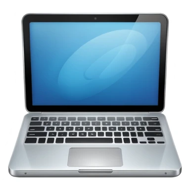 Laptop, nice and very shiny. sticker