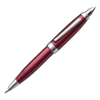 A maroon pen sticker