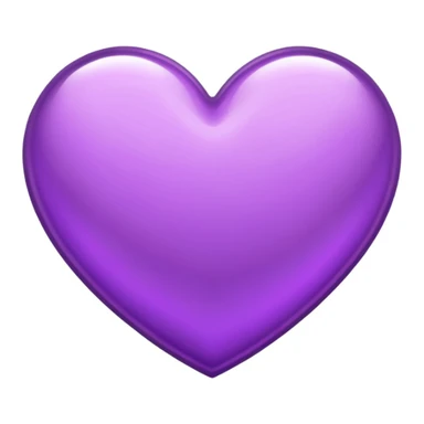 purple heart with a metallic finish sticker