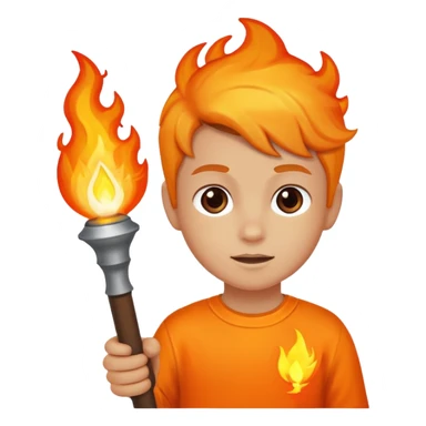 kid The torchbearer sticker