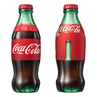 Coca cola glass bottle sticker