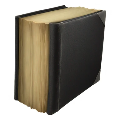 Big black book sticker