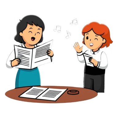 illustration of [man celebrating the singing of (divorce papers)] next to [crying woman] art influence two subjects sticker