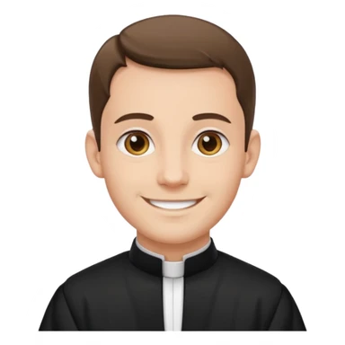 The priest who presides over the wedding sticker