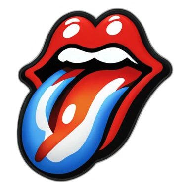 liquefied Rolling Stones band logo sticker