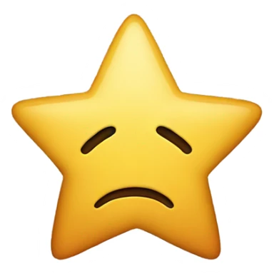 Sad Star sticker